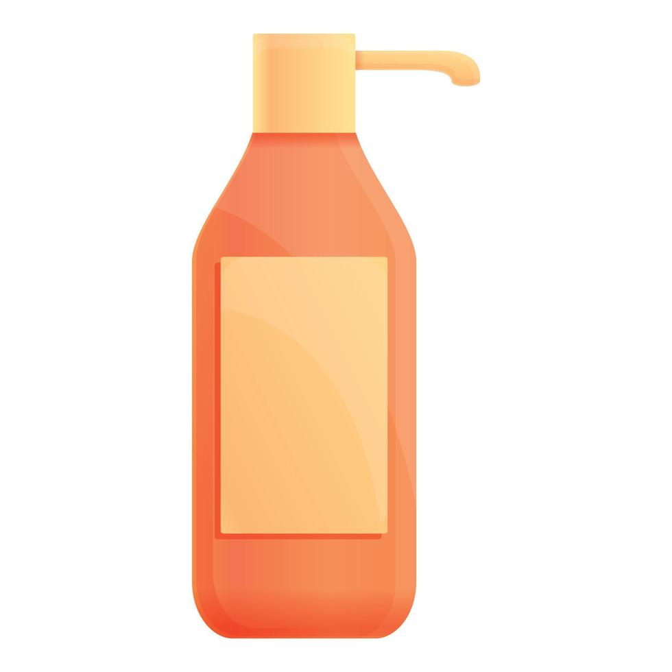 icône de bouteille de savon liquide, style cartoon vecteur