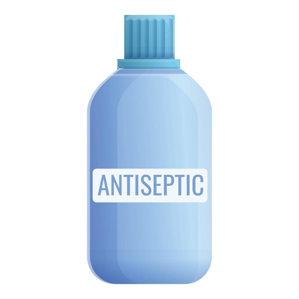 icône de bouteille antiseptique, style cartoon vecteur