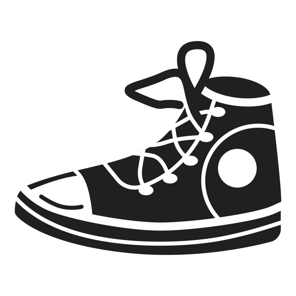 icône de chaussures de baskets, style simple vecteur