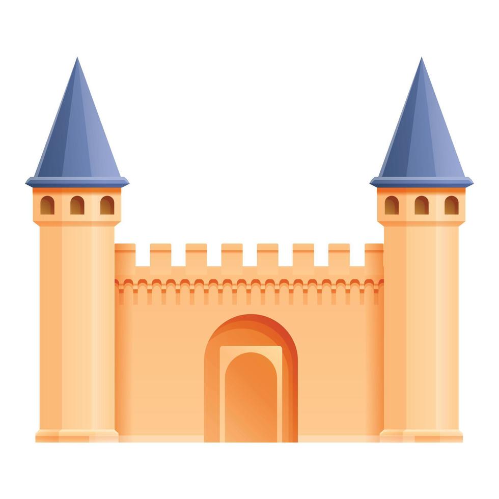 icône de château turc, style cartoon vecteur