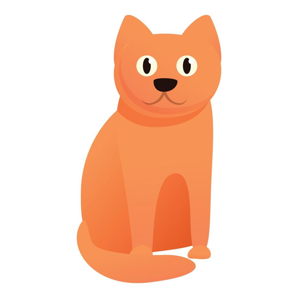 icône de chat sans abri, style cartoon vecteur