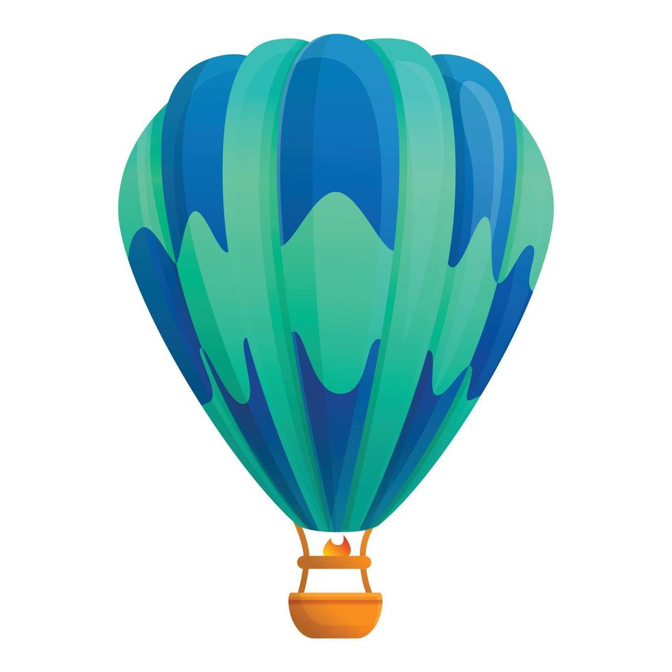 icône de ballon à air coloré, style cartoon vecteur