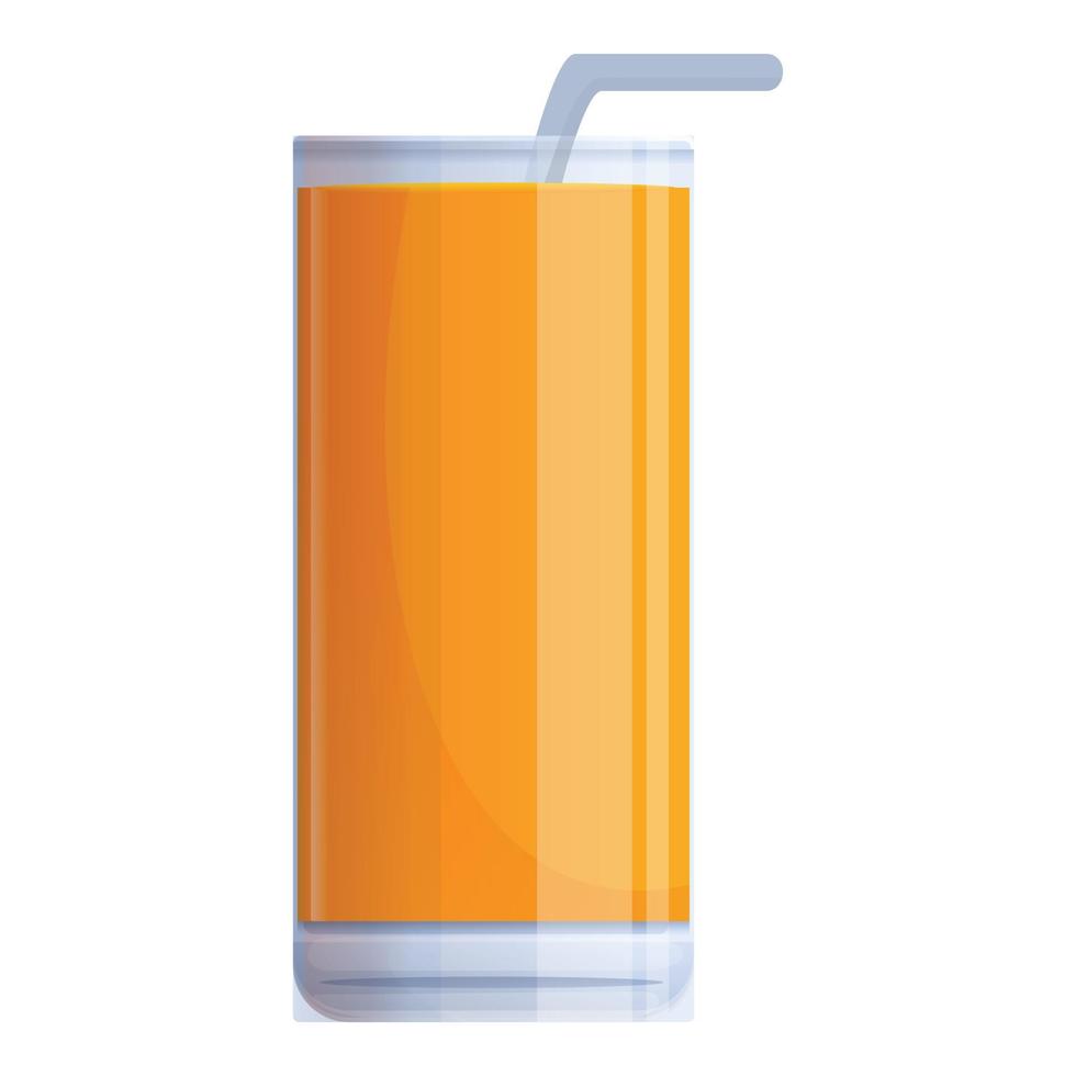 icône de jus d'orange d'été, style cartoon vecteur