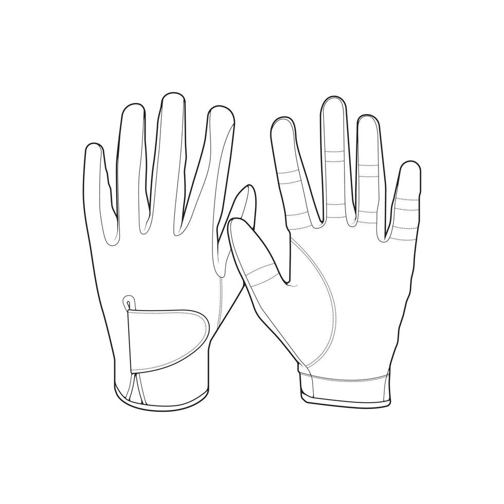 objet isolé de gant et icône d'hiver. ensemble d'icônes vectorielles gant et équipement pour stock . vecteur