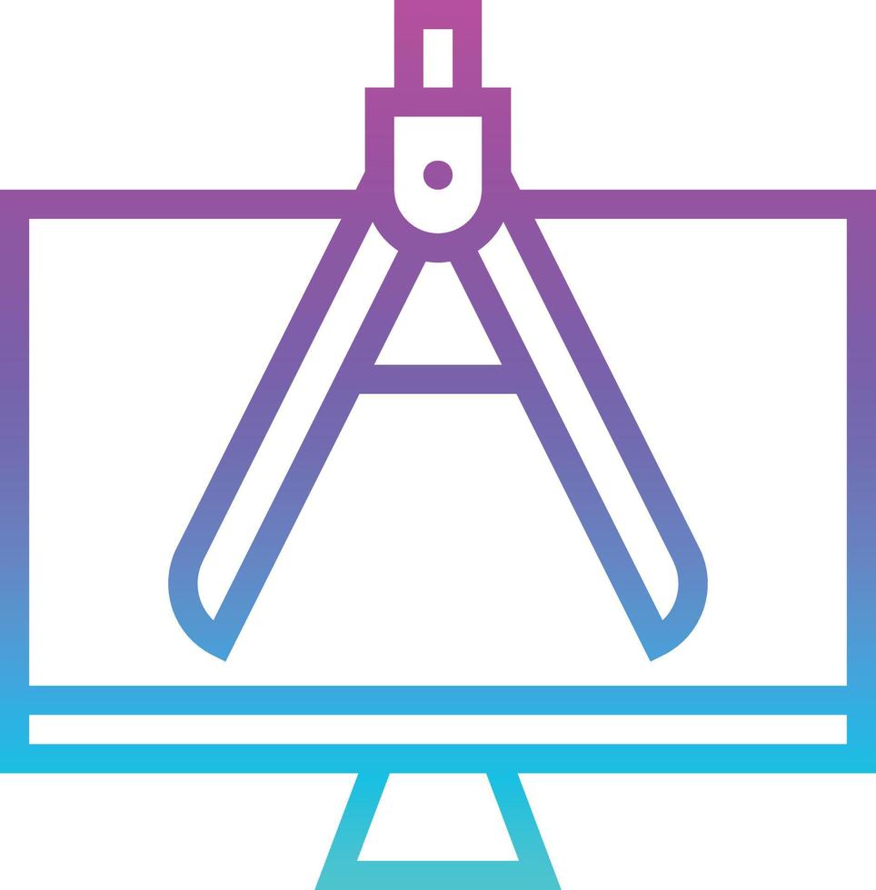 développement de logiciels de préférence de structure d'architecture - icône de gradient vecteur