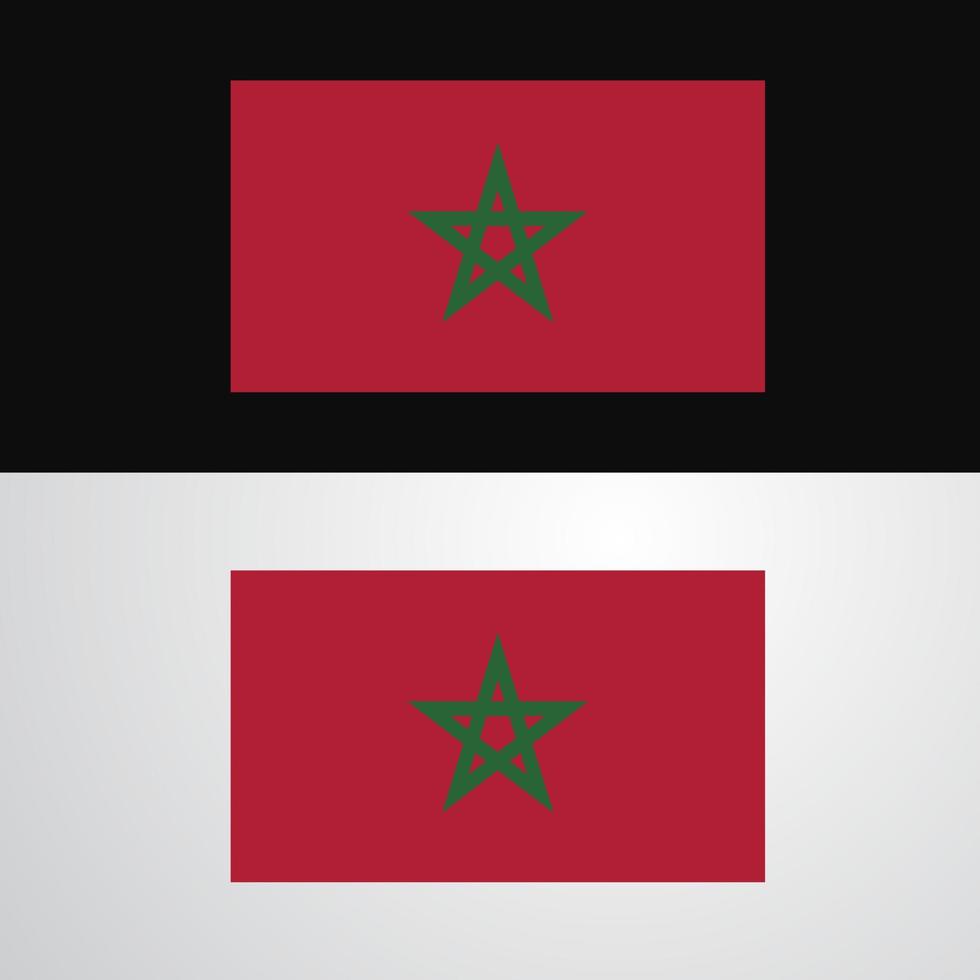 conception de bannière de drapeau maroc vecteur