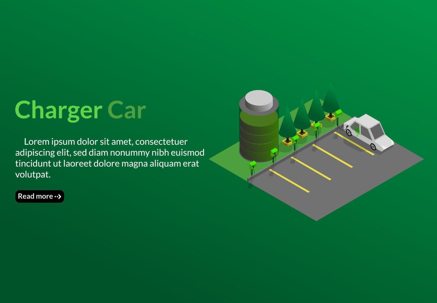 concept de stationnement de voiture isométrique, modèle d'affaires de vecteur de stationnement