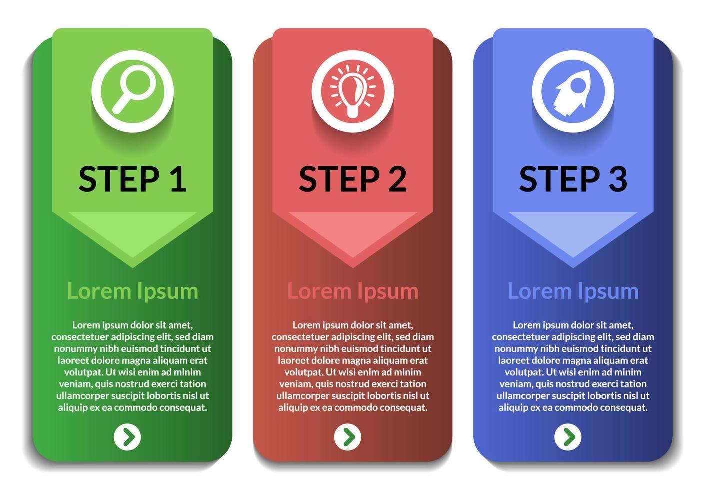 travail de modèle de vecteur d'infographie de données d'entreprise, étape de marketing à bord signe bannière isolée élégant diagramme simple cercle idée graphique