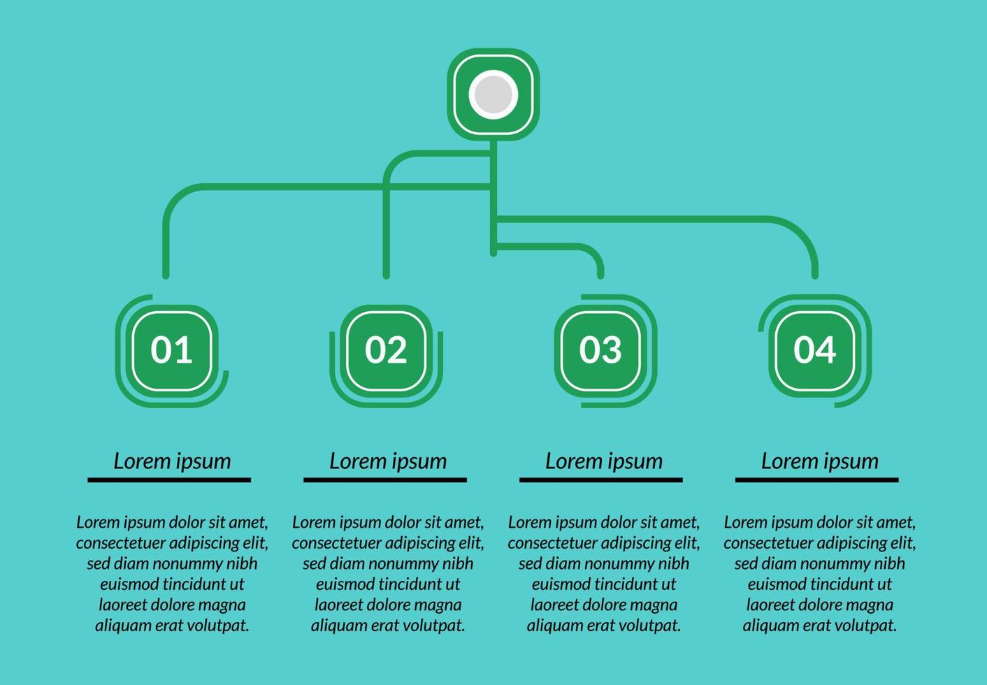 travail de modèle de vecteur d'infographie de données d'entreprise, étape de marketing à bord signe bannière isolée élégant diagramme simple cercle idée graphique