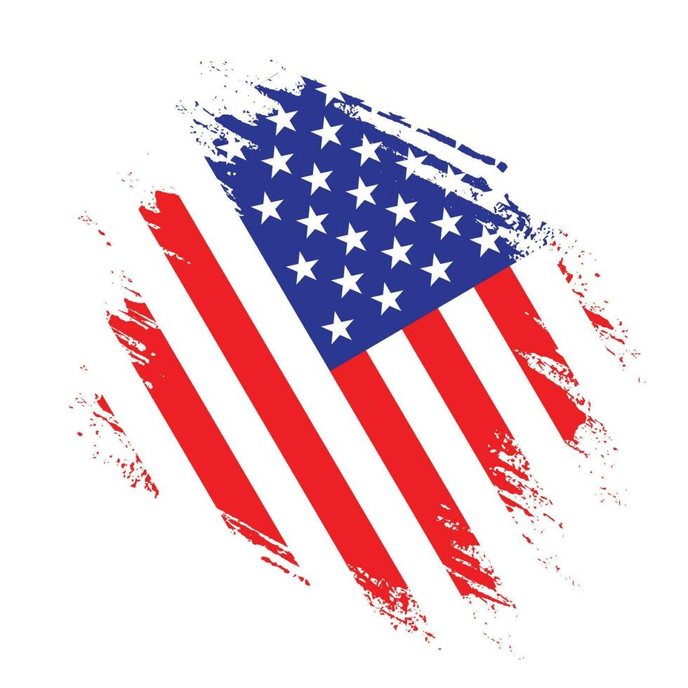 conception de drapeau américain abstrait coloré vecteur