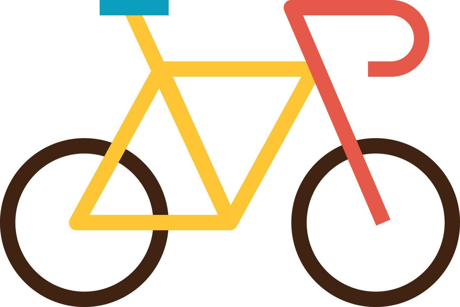 véhicule de transport exercice sport vélo vélo transport cyclisme - icône de contour rempli vecteur
