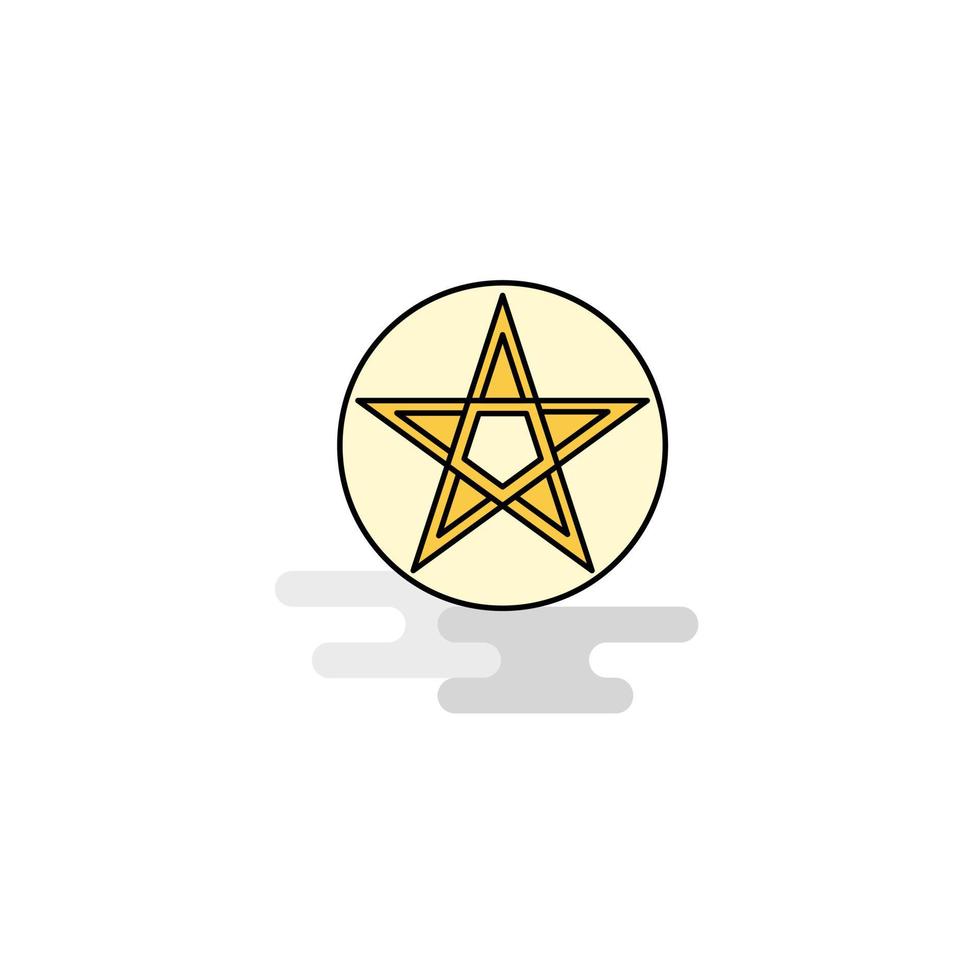 vecteur d'icône étoile plate