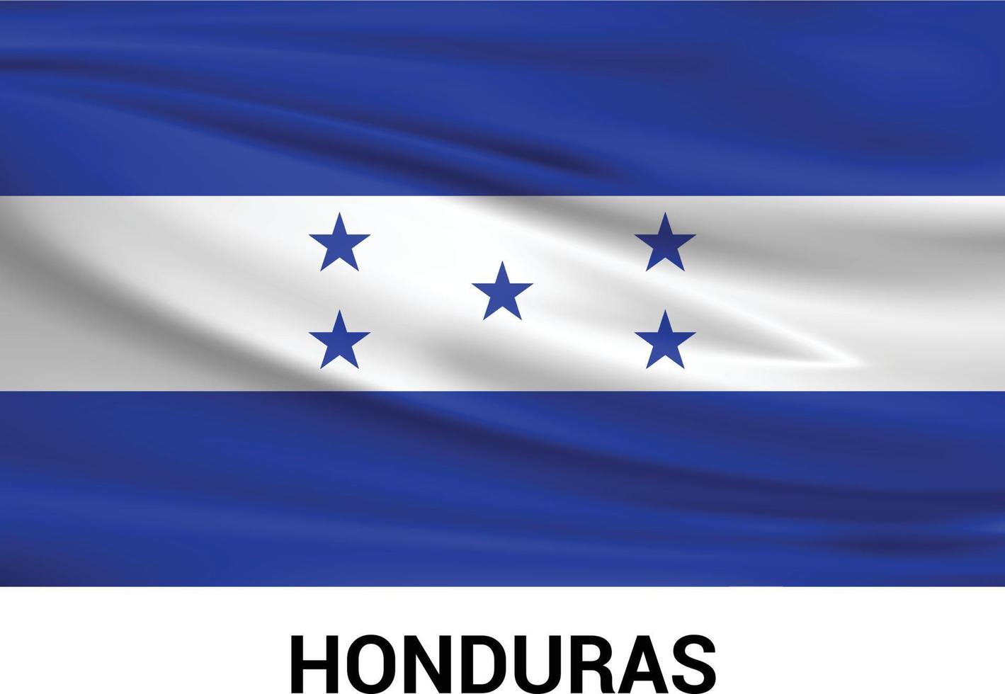 vecteur de conception du drapeau du honduras