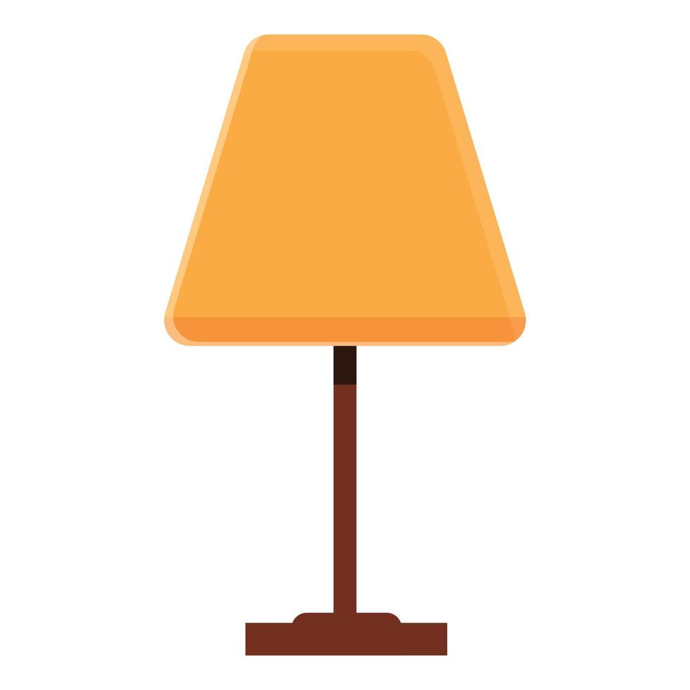 icône de lampe de nuit confortable, style dessin animé vecteur