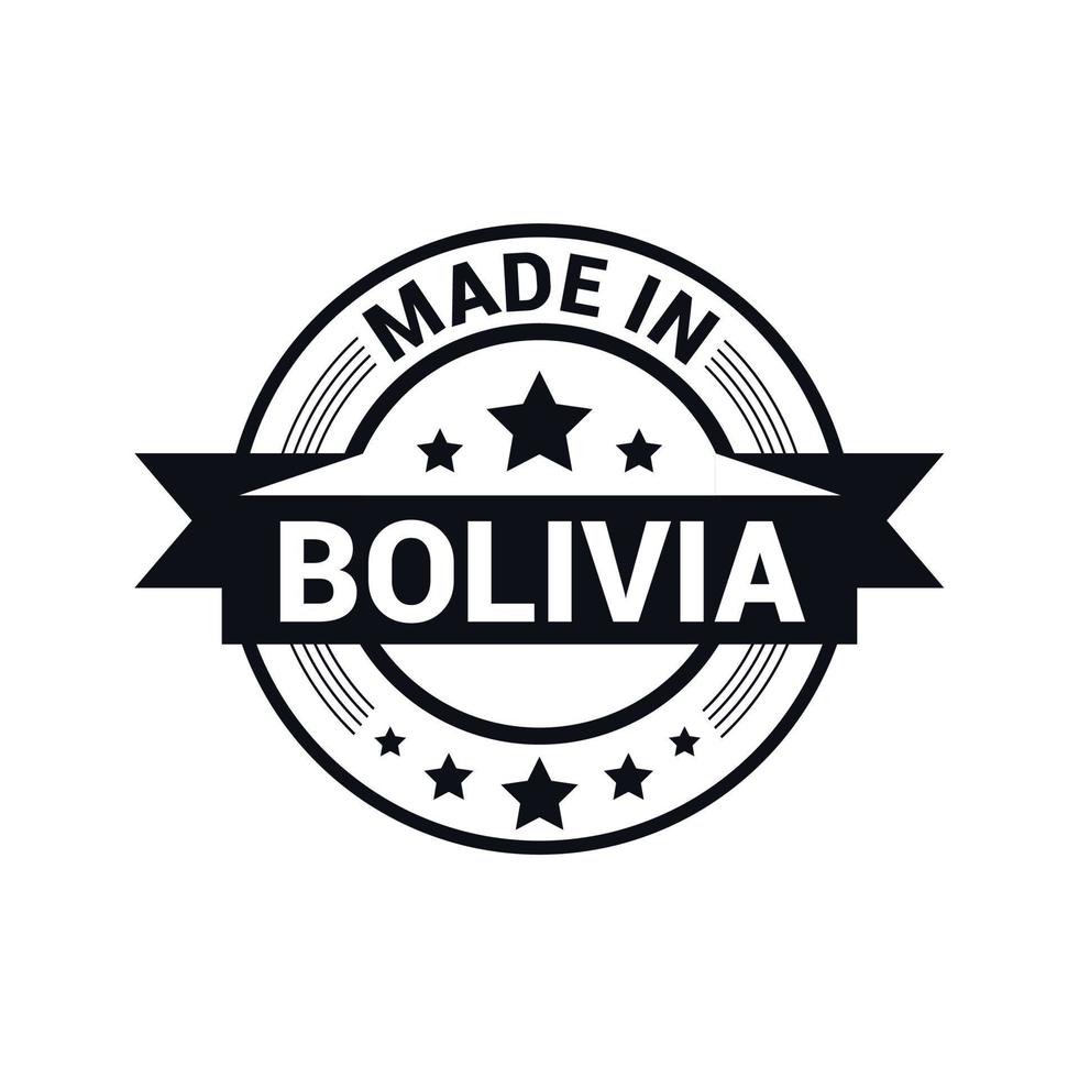 vecteur de conception de timbre bolivie
