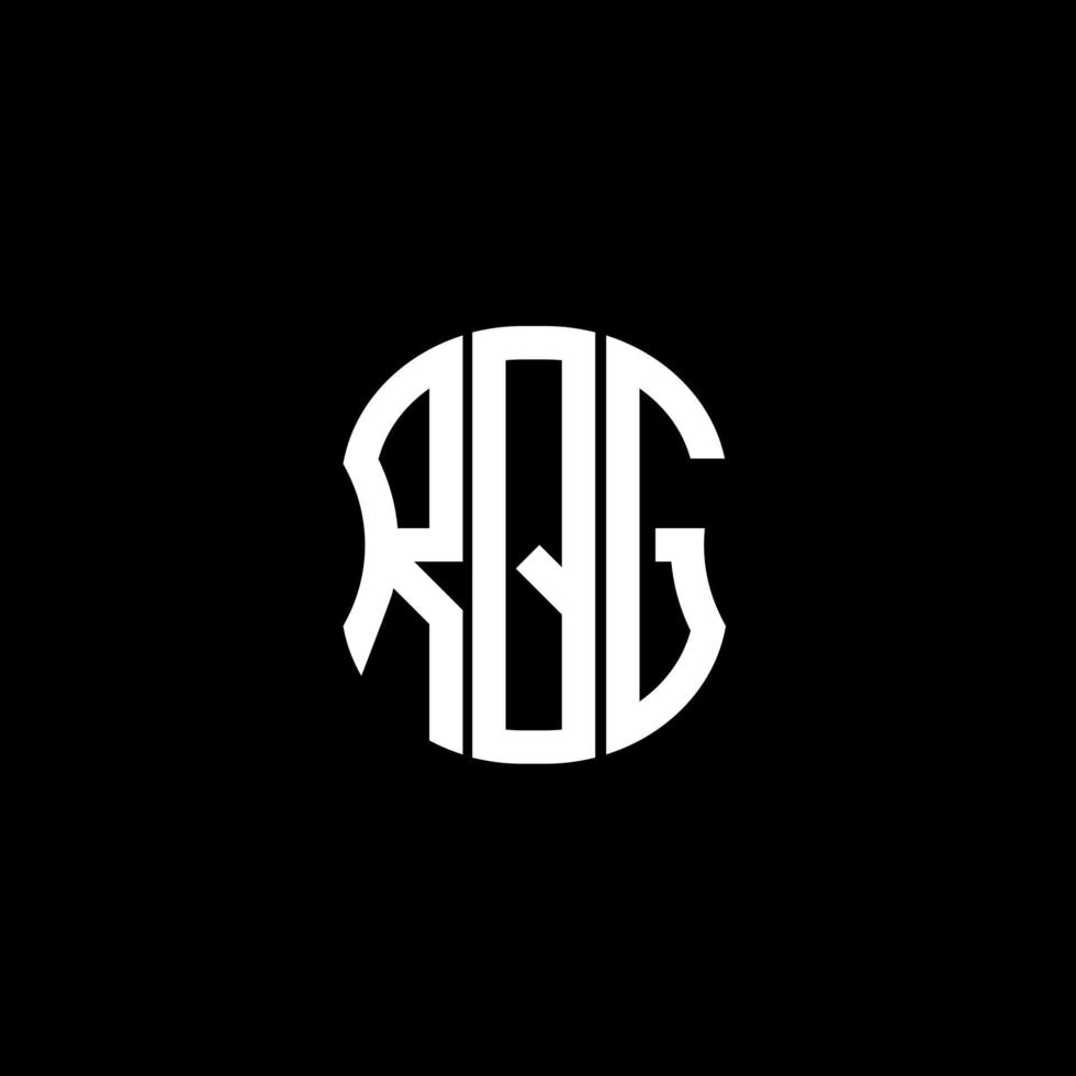 conception créative abstraite du logo de la lettre rqg. conception unique rqg vecteur