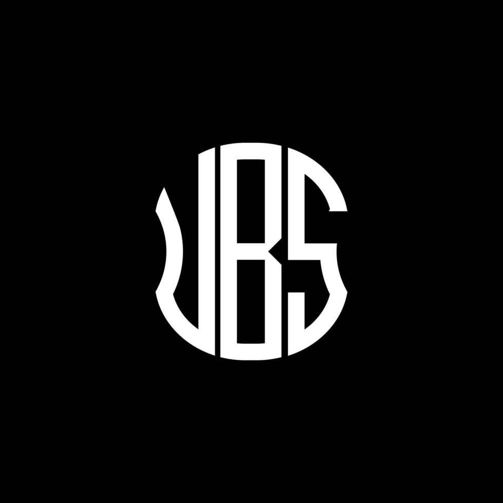 conception créative abstraite du logo de la lettre ubs. design unique ubs vecteur