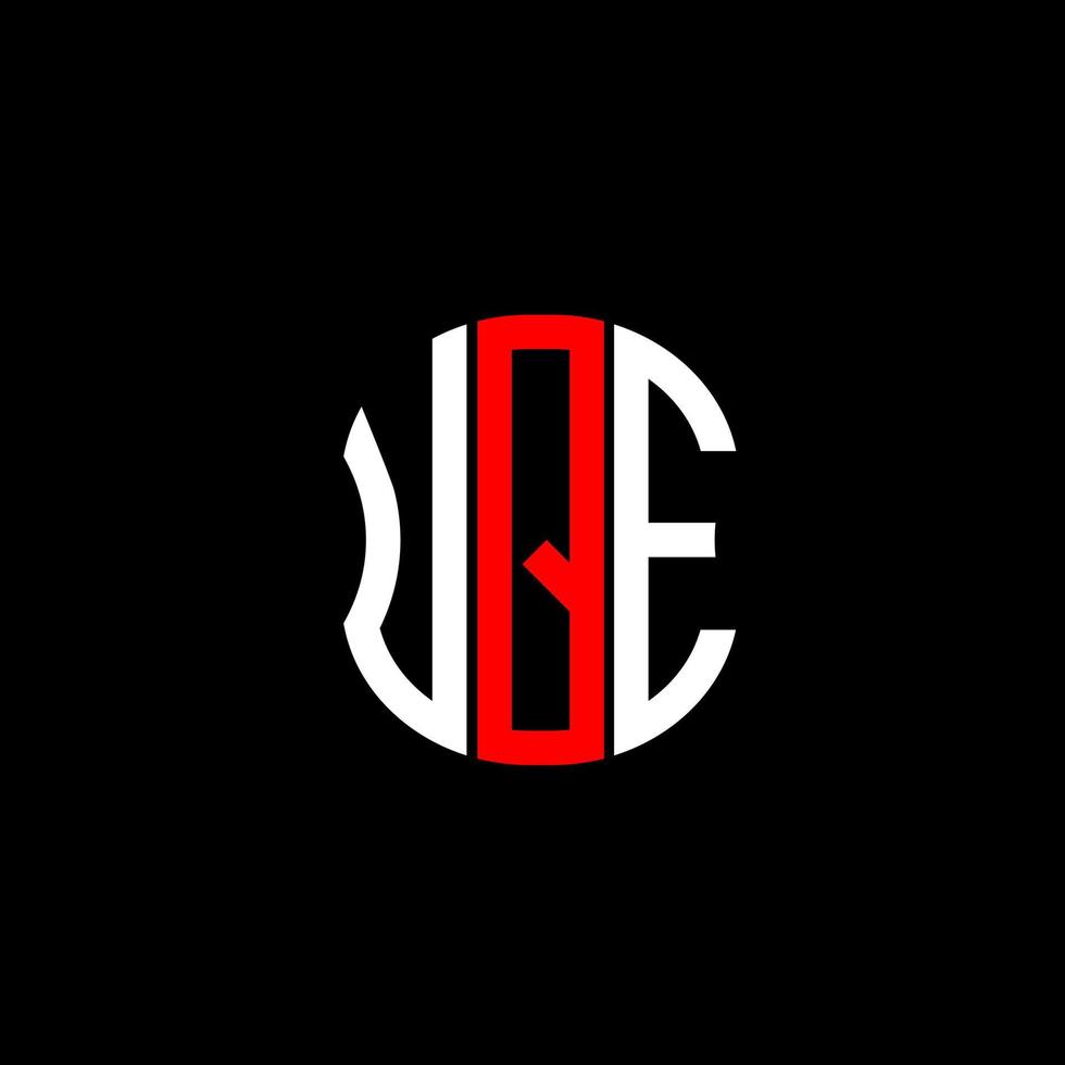 conception créative abstraite du logo de la lettre upe. conception unique vecteur