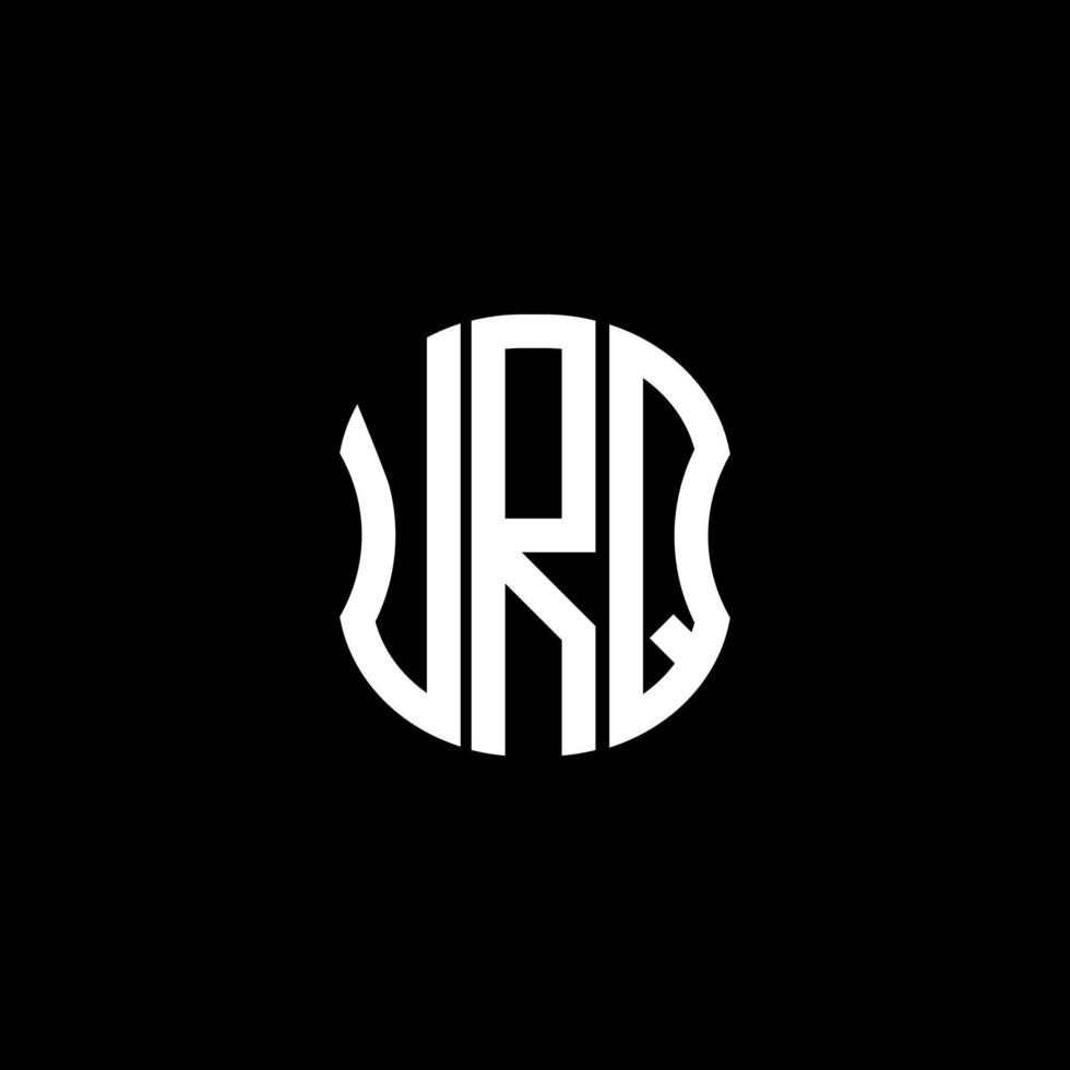 conception créative abstraite du logo de la lettre urq. votre conception unique vecteur