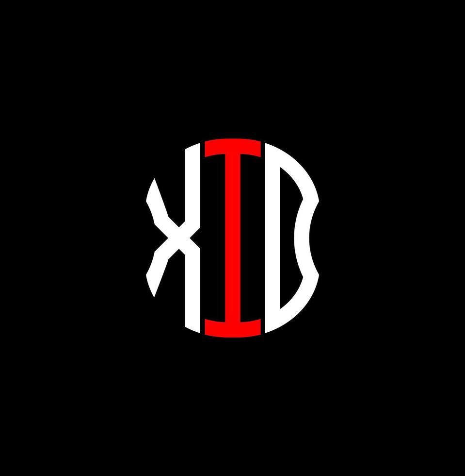 xid lettre logo abstrait création créative. conception unique xid vecteur
