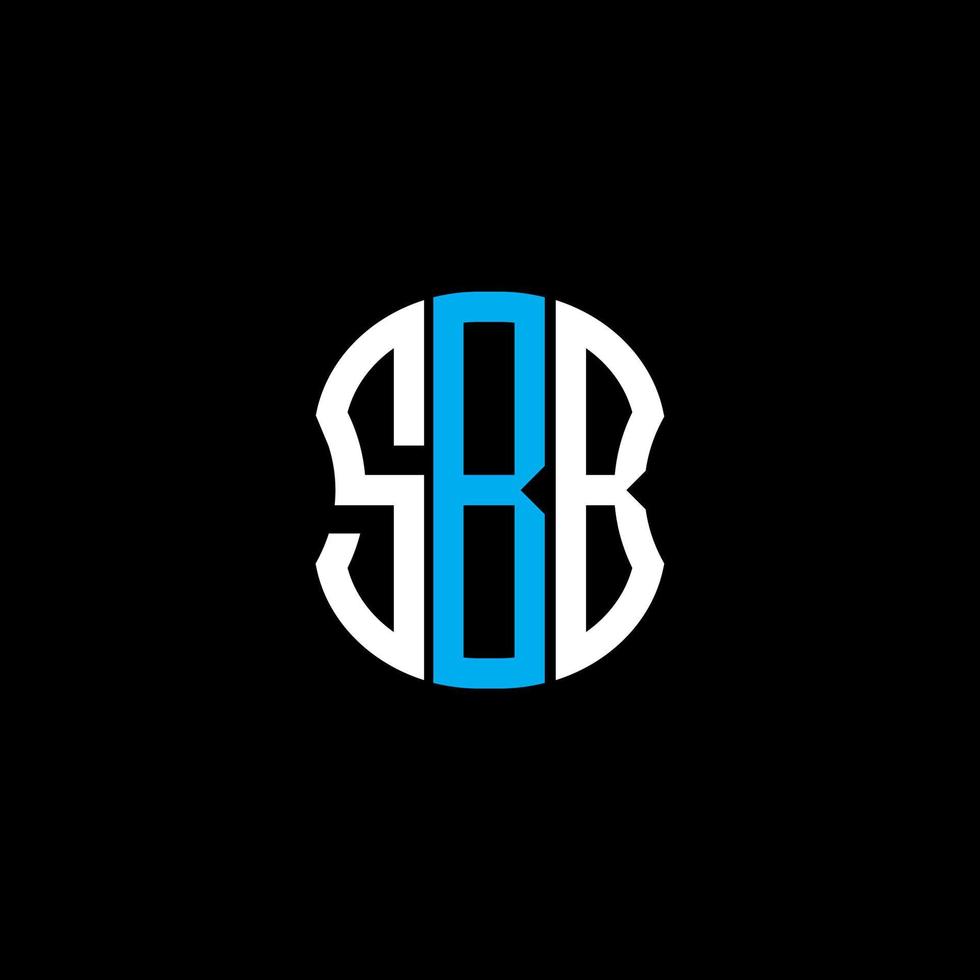 conception créative abstraite du logo de la lettre sbb. design unique cff vecteur