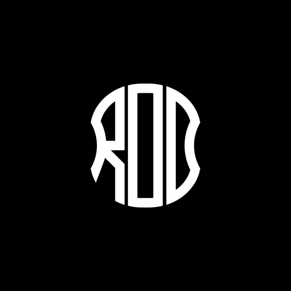 conception créative abstraite du logo de la lettre rdd. conception unique vecteur