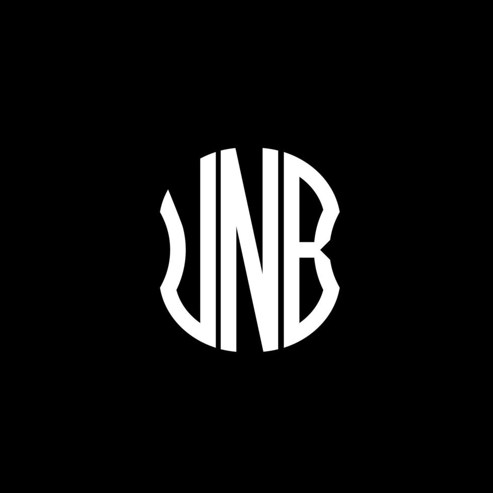 conception créative abstraite du logo de la lettre umb. design unique vecteur
