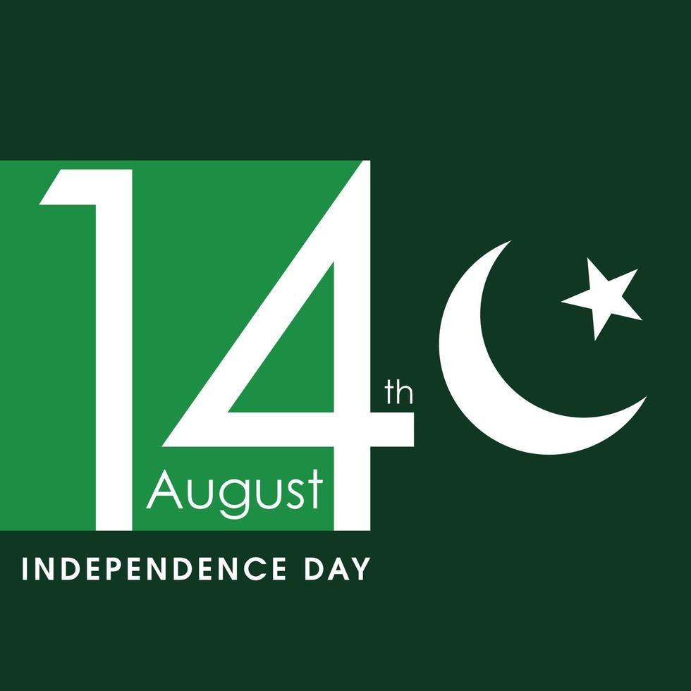 vecteur de conception de la fête de l'indépendance du pakistan