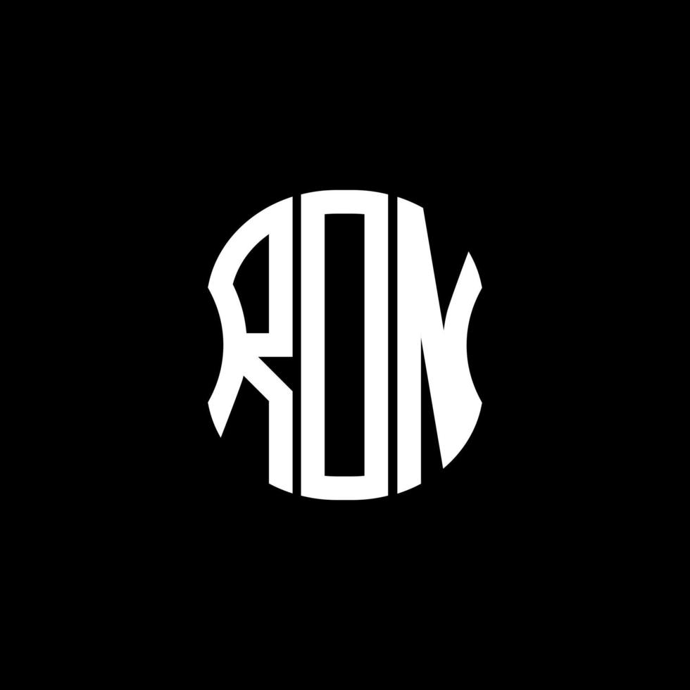 conception créative abstraite du logo de la lettre rdn. conception unique vecteur