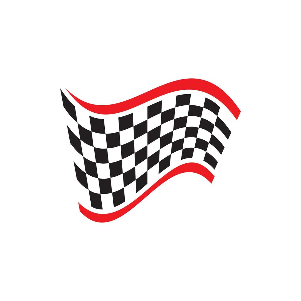 vecteur de conception d'icône de drapeau de course