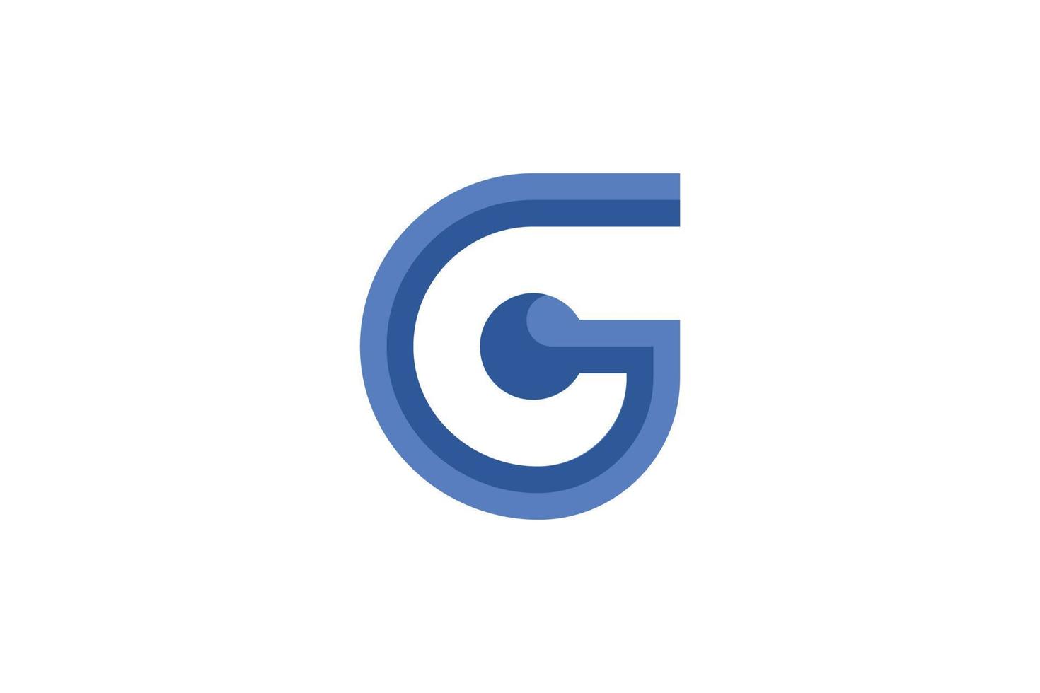 logo créatif lettre g vecteur