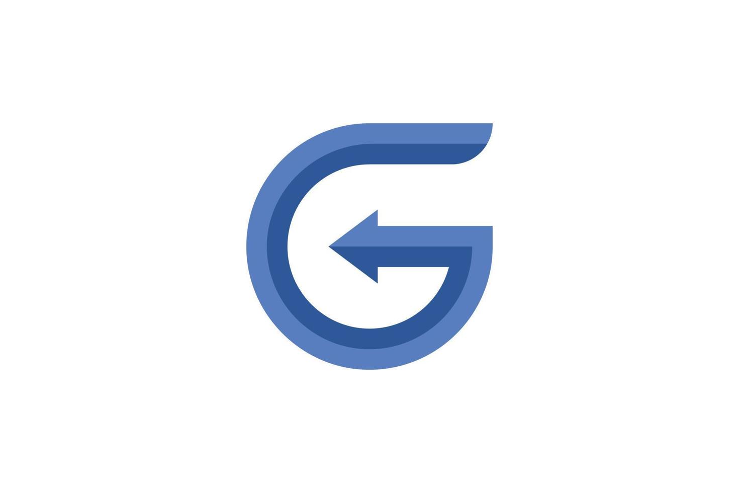 logo créatif lettre g vecteur