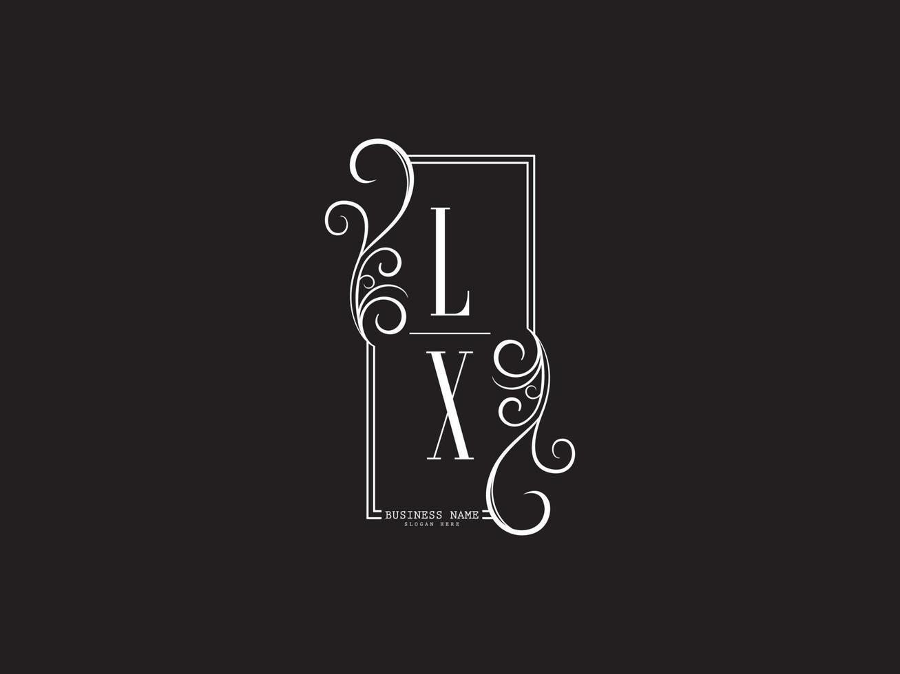 icône du logo lettre lx, initiales lx xl création d'image de logo de luxe vecteur
