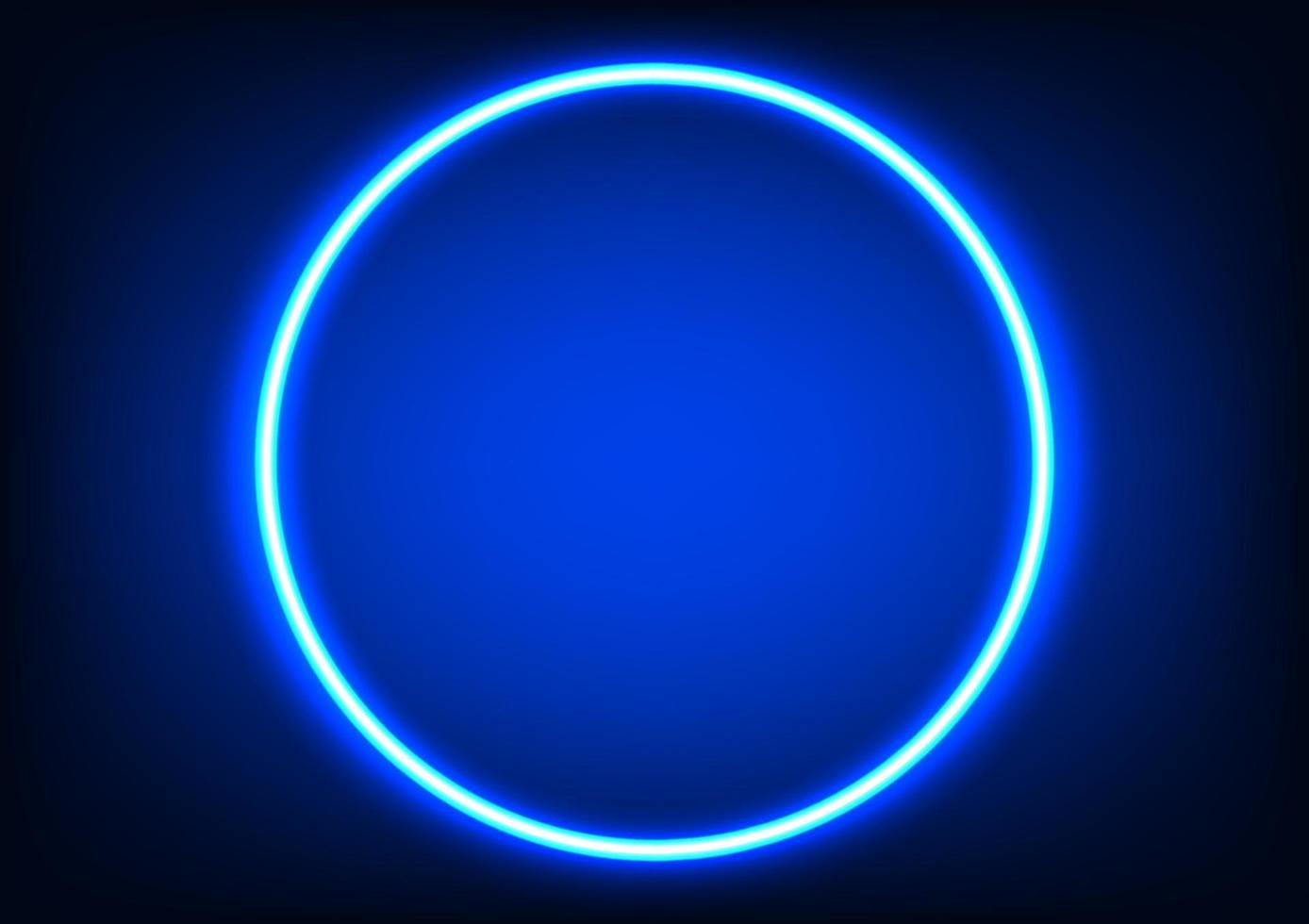 cercle de conception graphique lueur avec illustration vectorielle de ton bleu fond vecteur