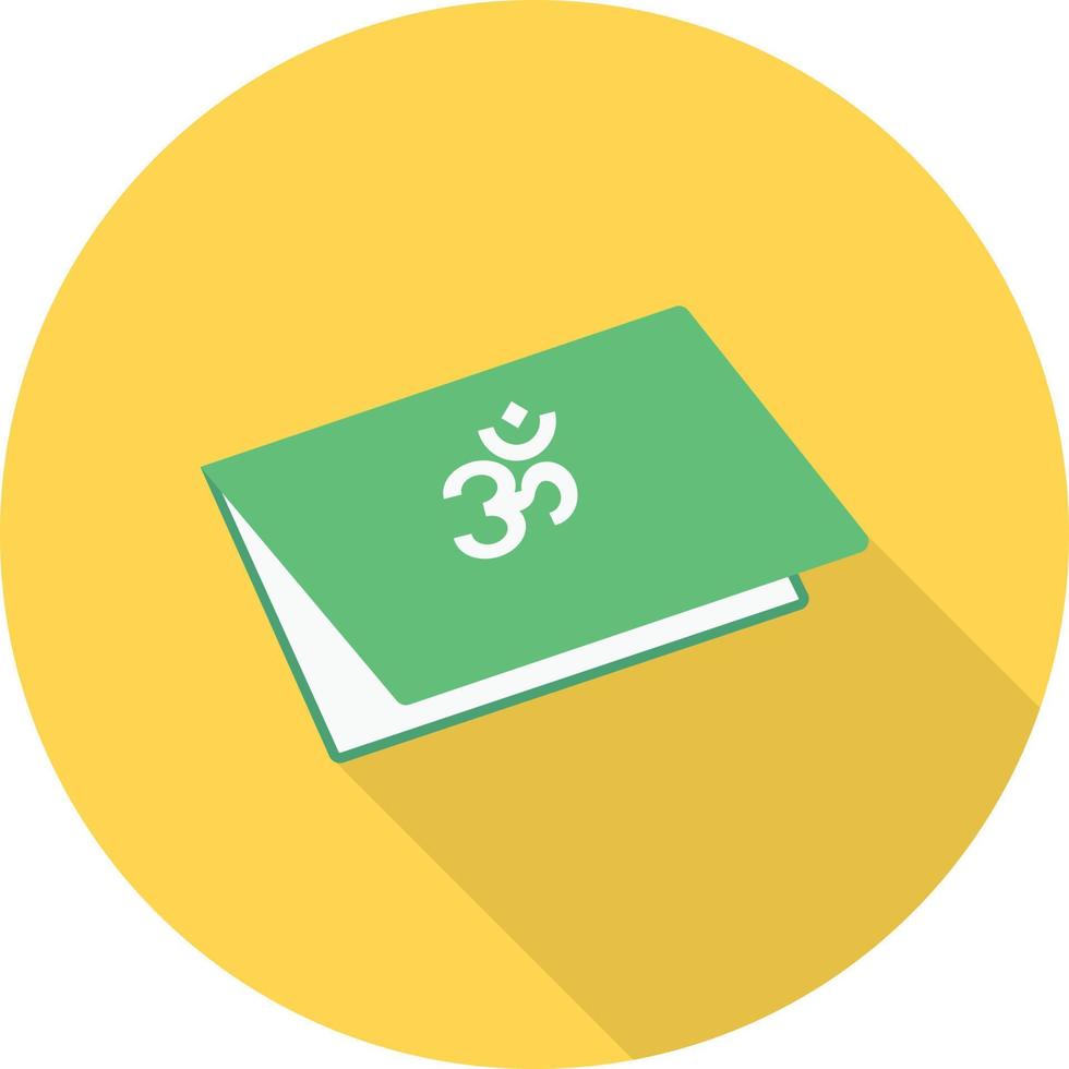 illustration vectorielle de livre hindou sur fond.symboles de qualité premium.icônes vectorielles pour le concept et la conception graphique. vecteur