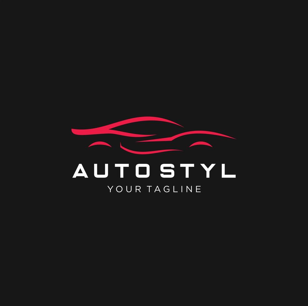 illustration vectorielle de logo de voiture, conception abstraite de voiture vecteur