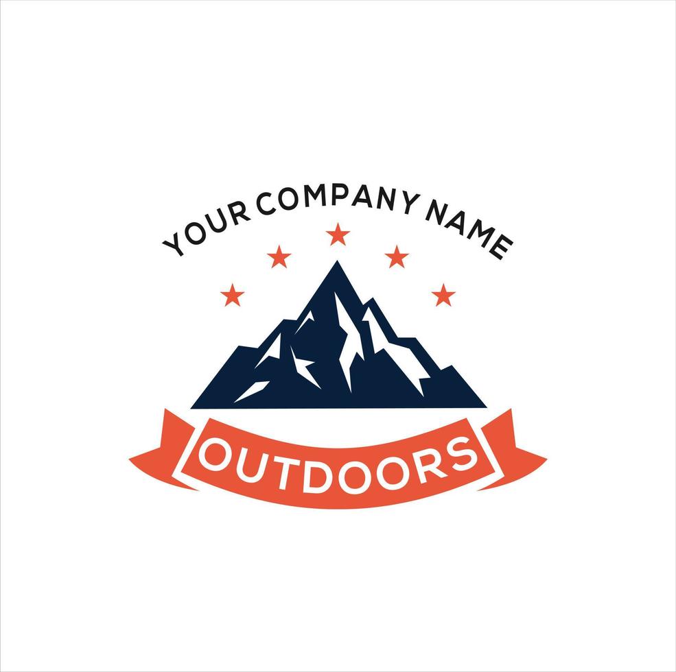 illustration de logo de vecteur de montagne. logo polyvalent pour votre entreprise.