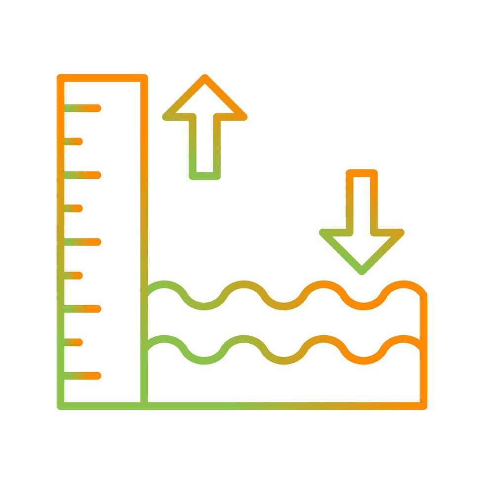 icône de vecteur de marée haute