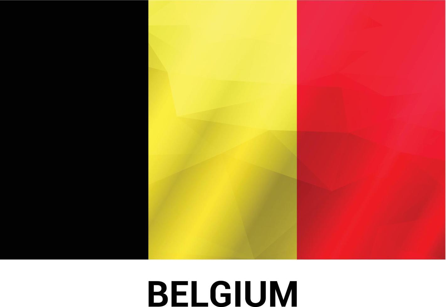 vecteur de conception du drapeau belge