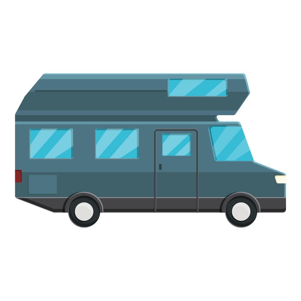 icône de camping-car moderne, style cartoon vecteur