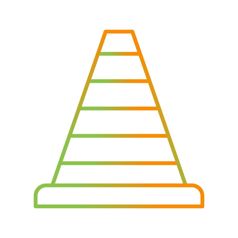 icône de vecteur de cône de signalisation