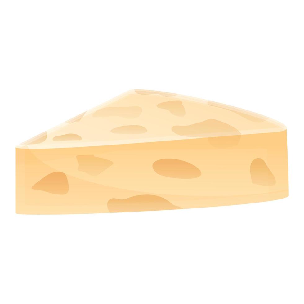 icône de fromage écologique de ferme, style cartoon vecteur