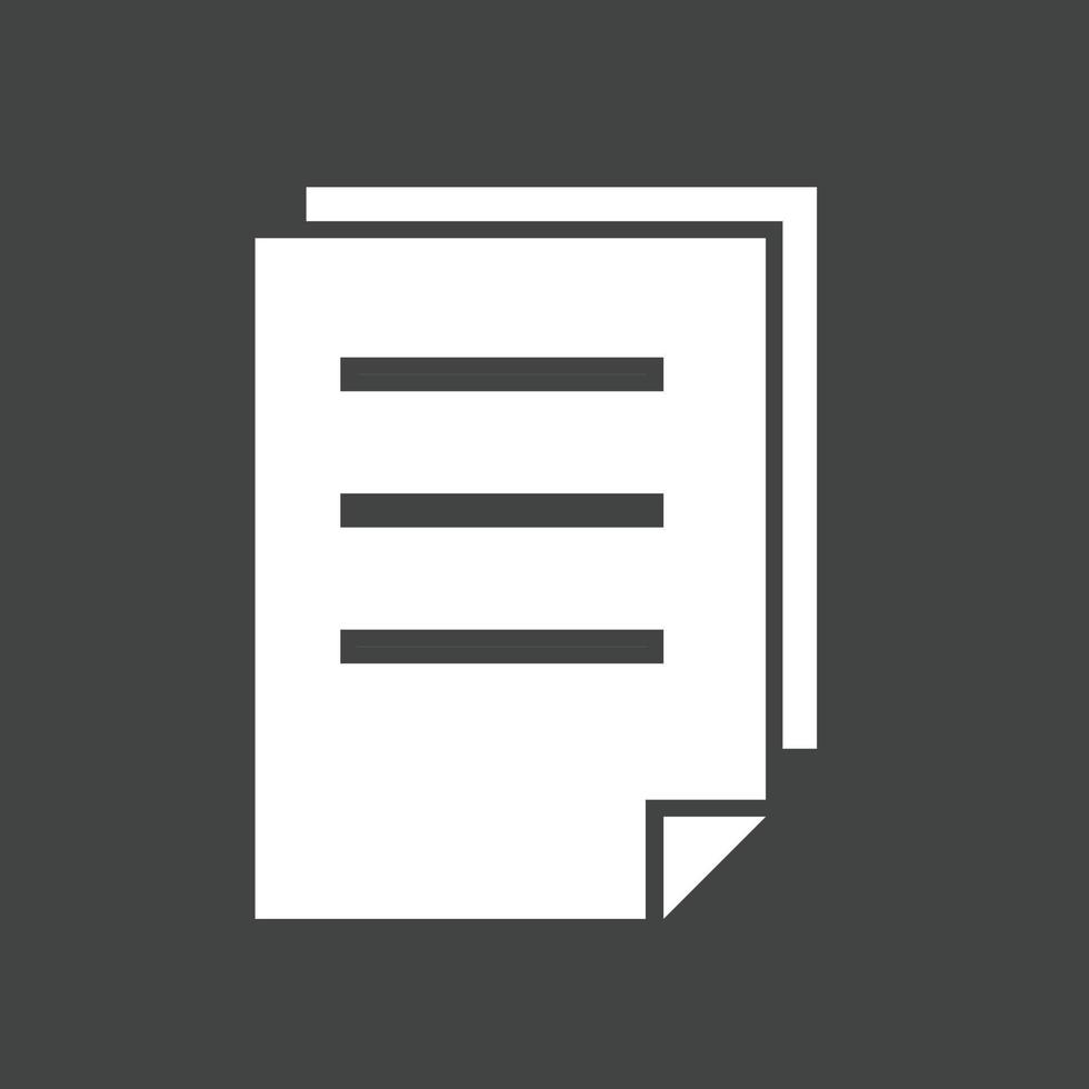 icône inversée de glyphe de deux fichiers vecteur