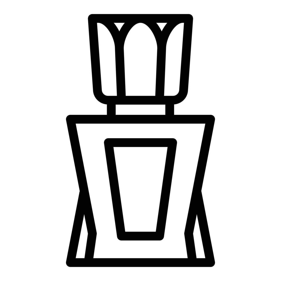 icône de parfum élégant, style de contour vecteur