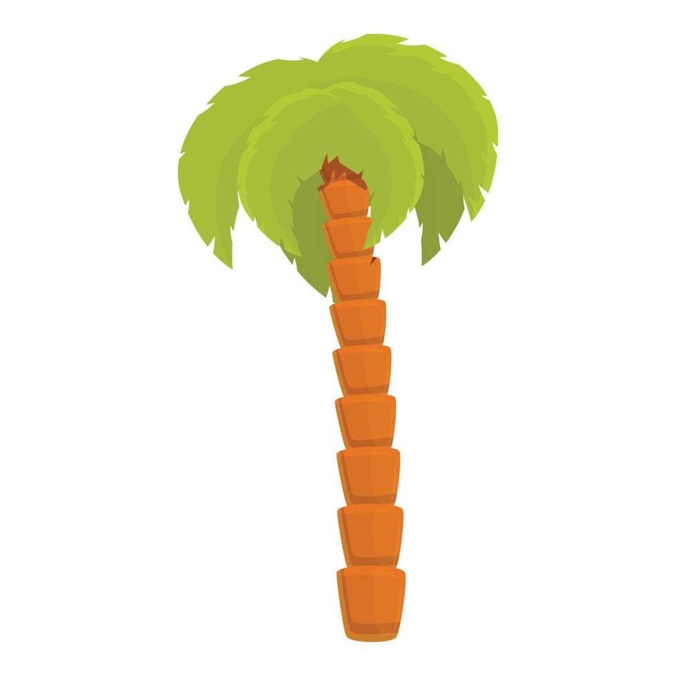 icône de palmier madagascar, style cartoon vecteur