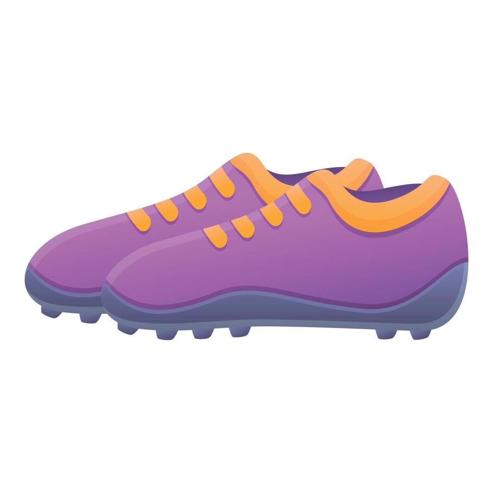 icône de chaussures de football fitness, style cartoon vecteur