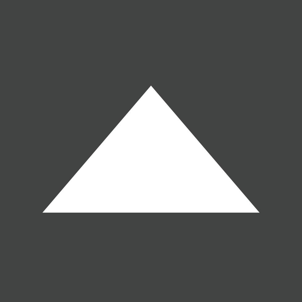 triangle flèche vers le haut glyphe inversé icône vecteur