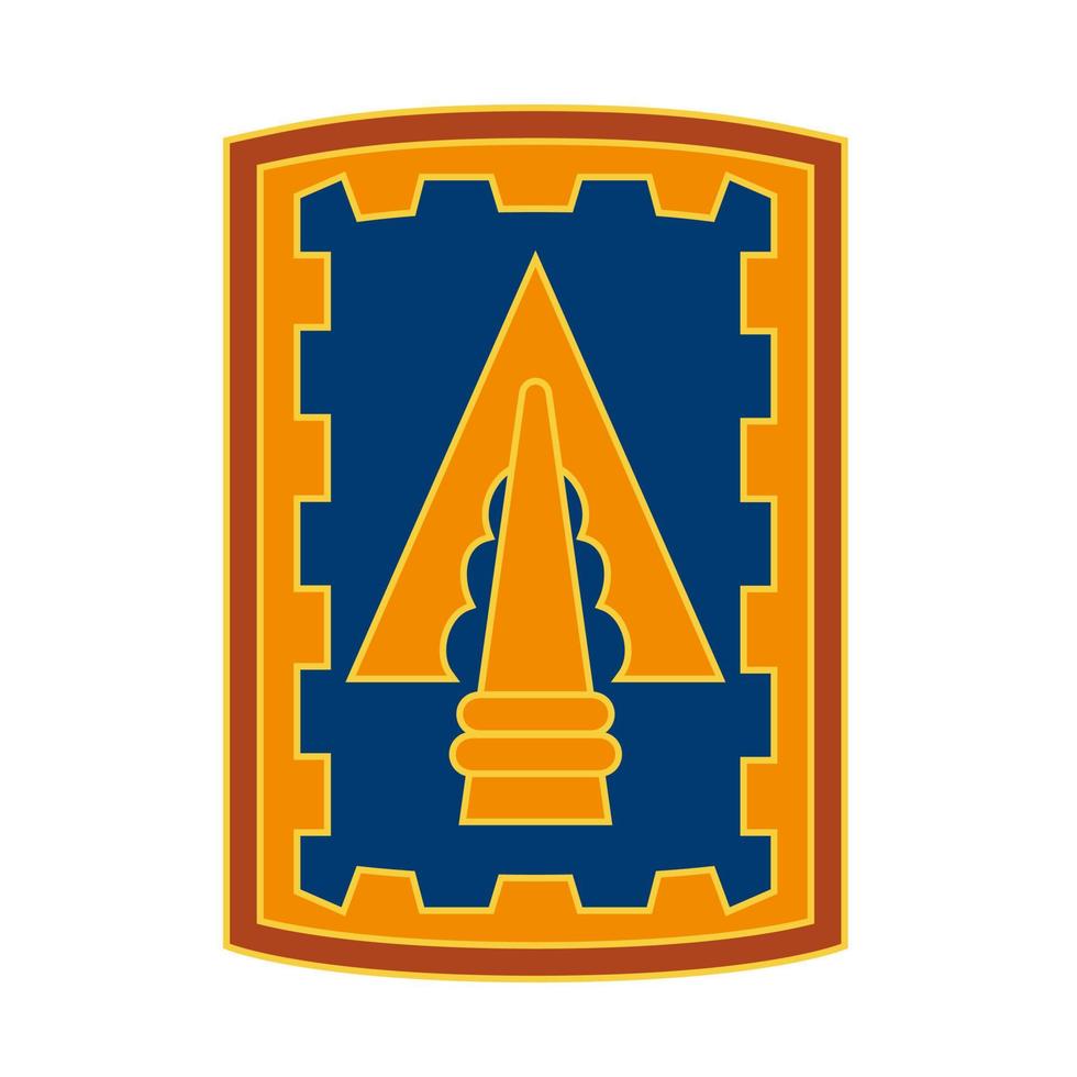 United States Army 108e de l'artillerie de défense aérienne ada combat service insigne d'identification csib vecteur