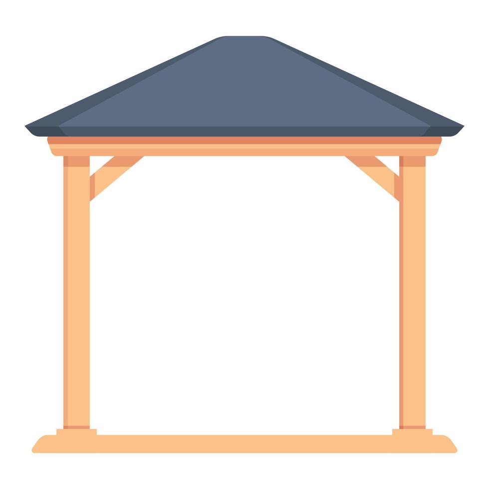 vecteur de dessin animé d'icône de pergola d'arbre. maison de mariage