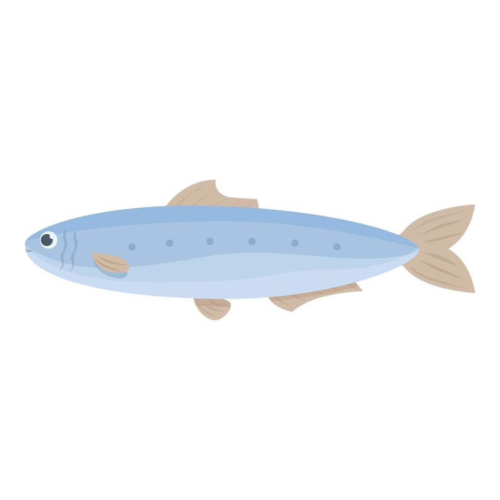 vecteur de dessin animé d'icône de boîte de conserve de sardine. poisson de fruits de mer